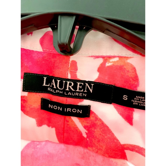 Ralph Lauren Floral Print Non Iron Shirt Size S - Picture 3 of 5
